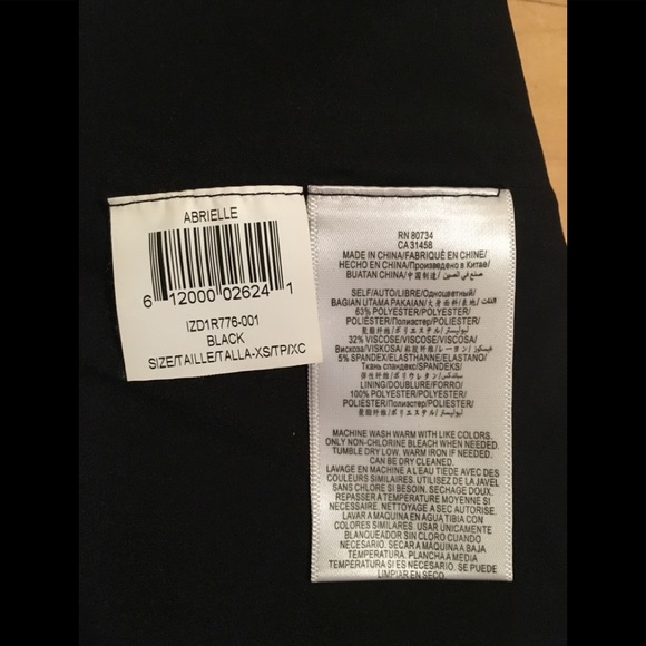 BCBG Peplum zipper shirt XS - Picture 4 of 5